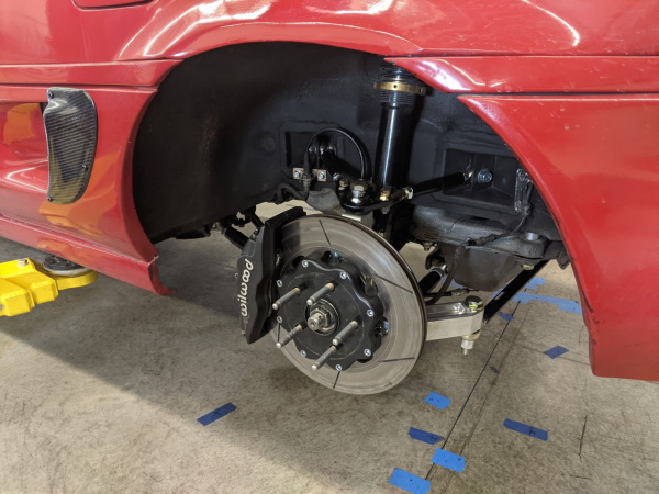 MR2 with double A-arm rear suspension conversion