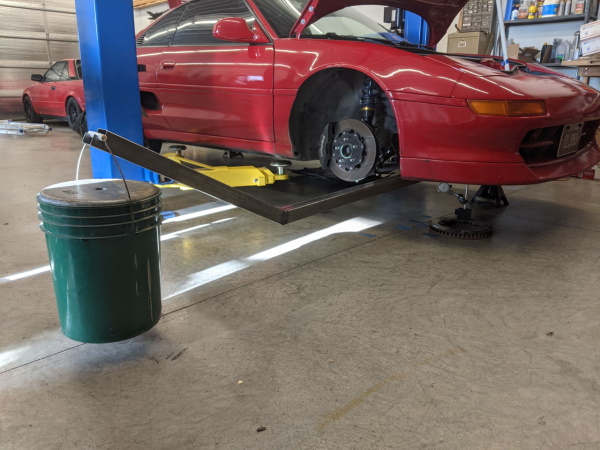 Measuring torsional stiffness of the MR2