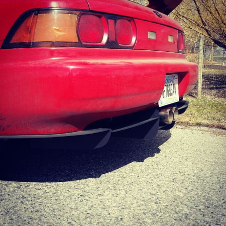 MR2 with custom rear diffuser