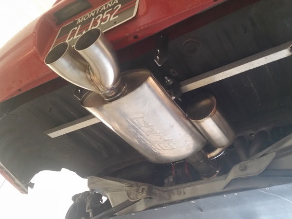 Center exit Borla exhaust on MR2