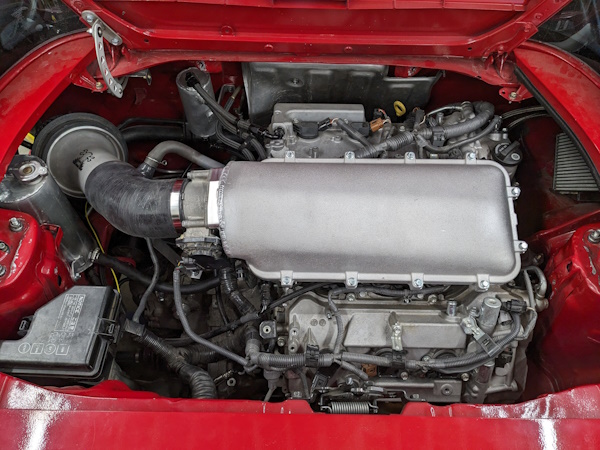 Frankenstein Motorworks intake installed in 2GR swapped MR2