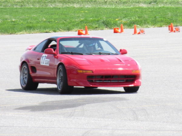 Mr2 on autocross course